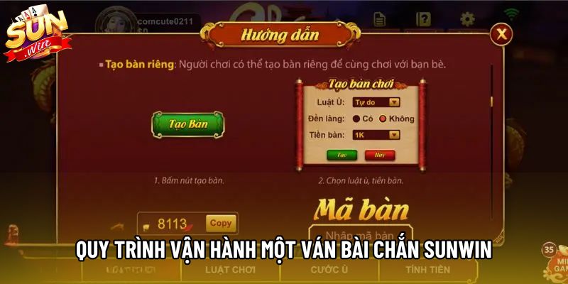 Quy trình vận hành một ván bài chắn Sunwin Quy trình vận hành một ván bài chắn Sunwin